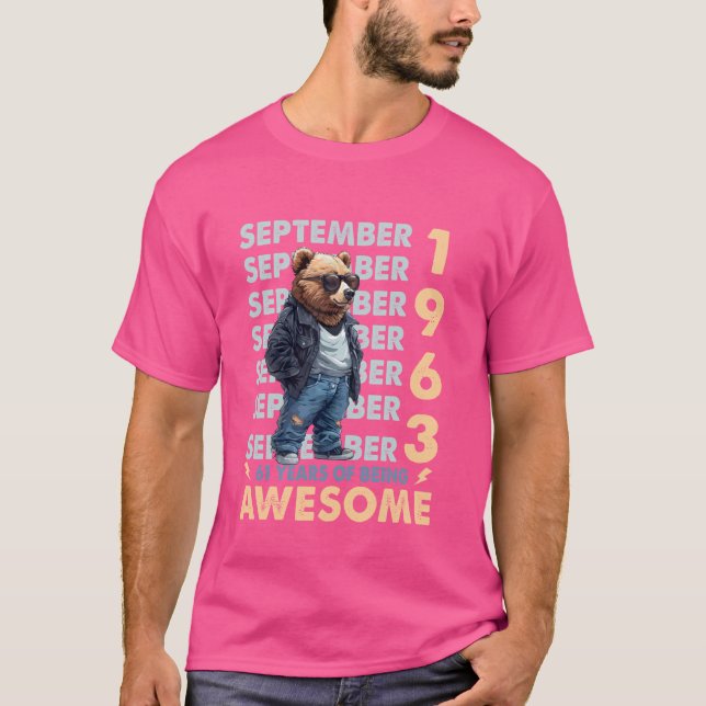 Manar Förklaring från september 1963 61:a födelsed T Shirt (Framsida)