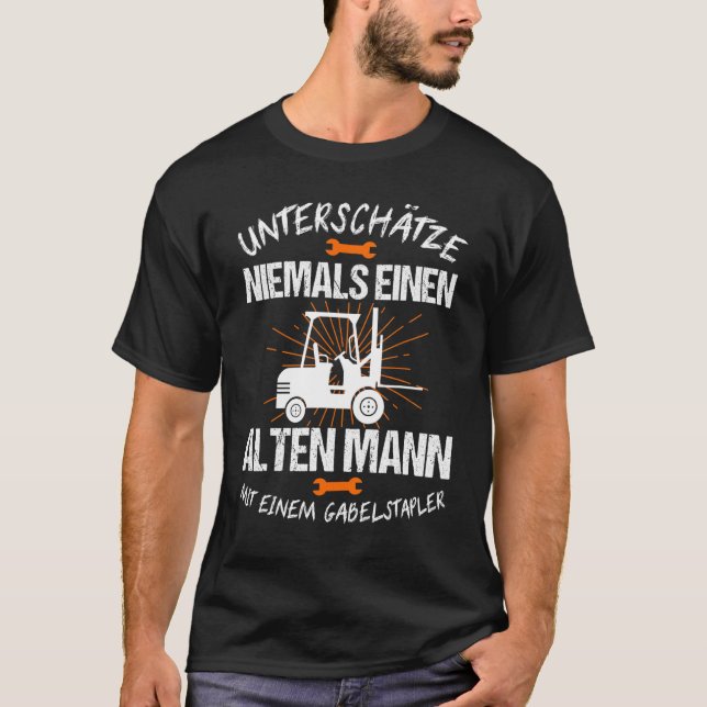 Manar Forklift Driver Forklift Lastbil Warehouse T Shirt (Framsida)