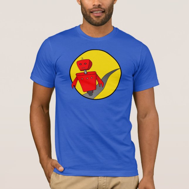 Manar förrymd robotT-tröja (DarkColour) T Shirt (Framsida)