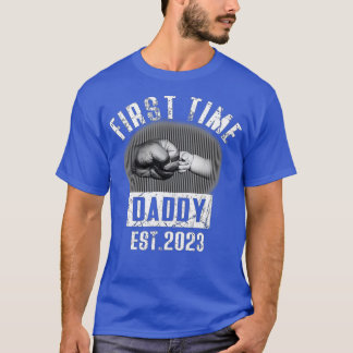 Manar första gången pappa Proud New Pappa Est 2023 T Shirt