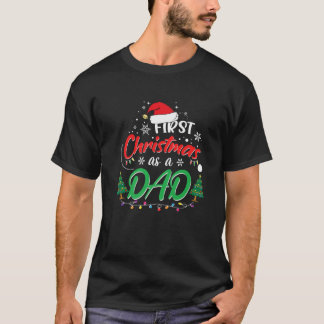 Manar Första jul som Pappa Ny pappa 1st Kristus T Shirt