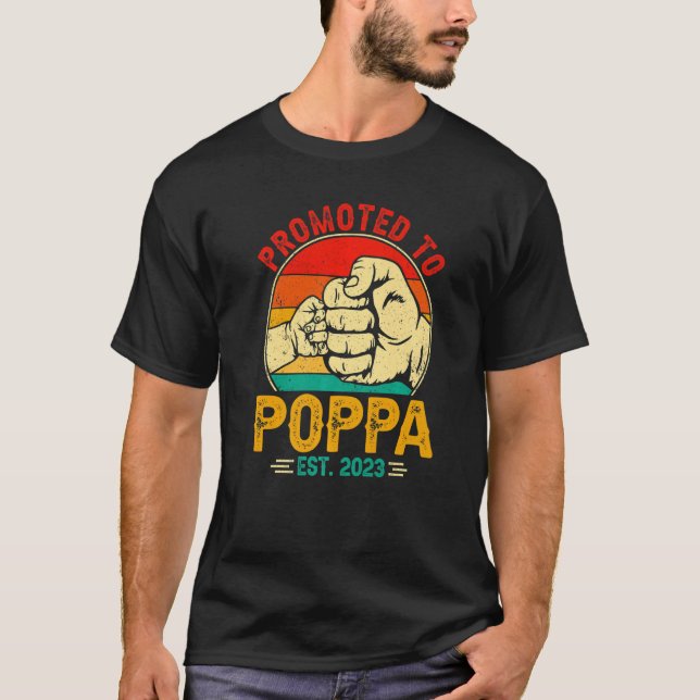 Manar första klumpen New Pappa Fars dag befordrad  T Shirt (Framsida)
