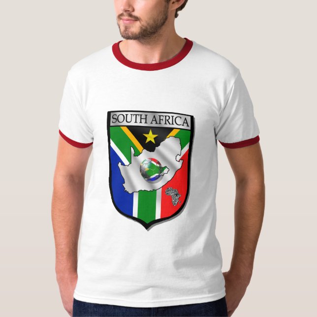 Manar fotboll fläktar den ringerSydafrika T Shirt (Framsida)