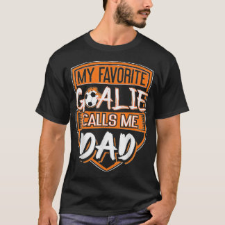 Manar fotbollsspelare Faher Goalie Pappa T Shirt