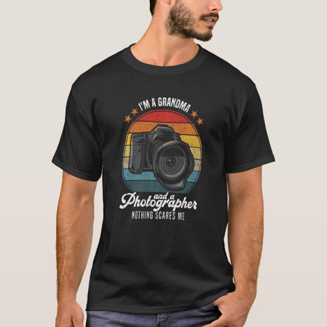 Manar Fotografi Jag är mormor och fotograf T Shirt (Framsida)