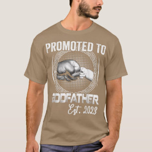Manar främjad till Godfather Est 2023 Funny Pregna T Shirt