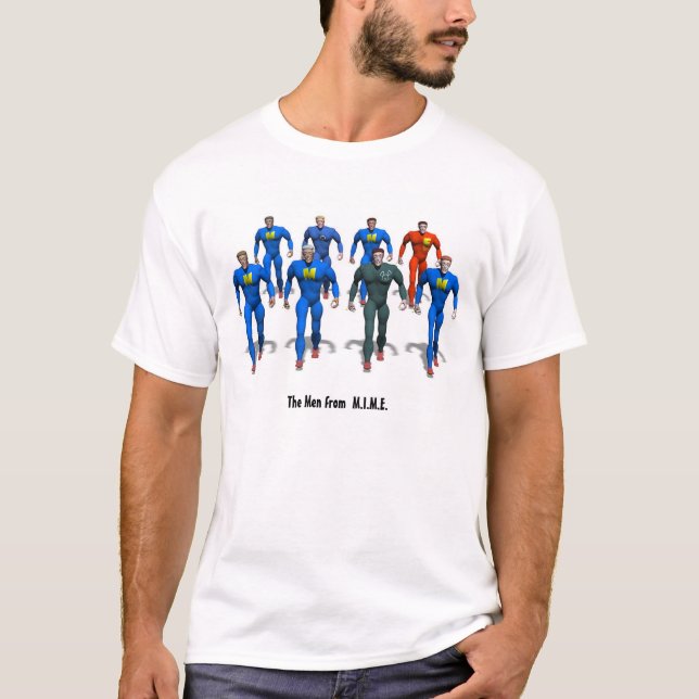 Manar från M.I.M.E., färg kodifierade version T-shirt (Framsida)