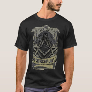 Manar FREEMASON 3 GRADER LJUS BROTHERHOOD AV T Shirt