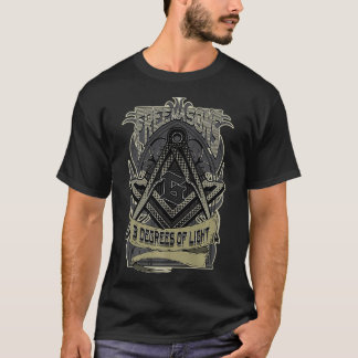 Manar FREEMASON 3 GRADER LJUS BROTHERHOOD AV T Shirt