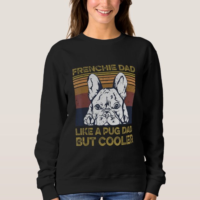 Manar Frenchie-Hund-citat för er frenchie Pappa T Shirt (Framsida)