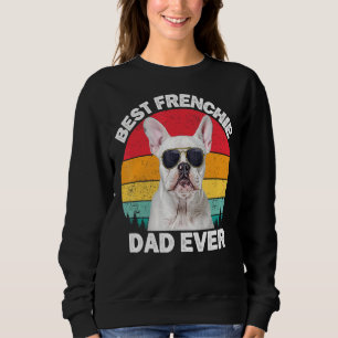 Manar Frenchie Pappa White Fransk Bulldog För mana T Shirt