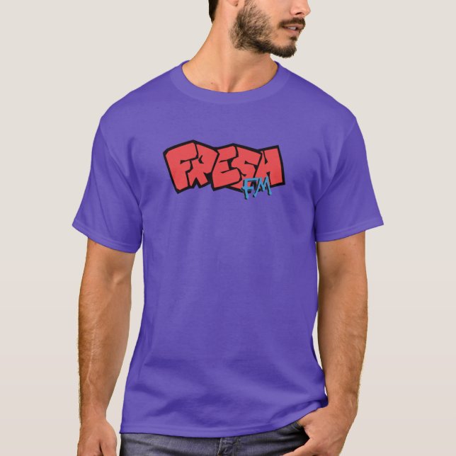 Manar Fresh105 purpurfärgade utslagsplats T Shirt (Framsida)