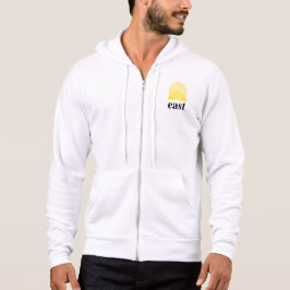 Manar Fullt-Zip Hoodie i vitt T Shirt