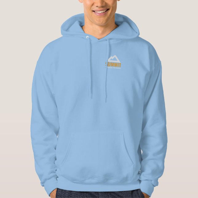 Manar Fullt Zip Hoodie med Logotyp på baksidan (Framsida)
