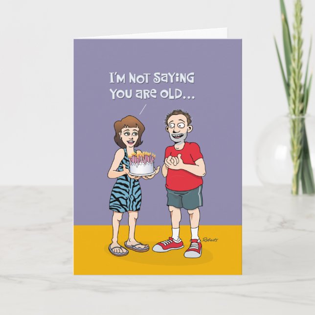 Manar Funny 45:e födelsedagen Kort (Framsida)