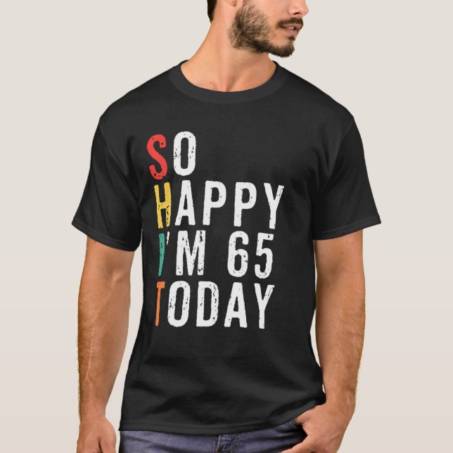 Manar Funny 65e Birthday Gifts Gag 65 Years Old VI T Shirt (Framsida)