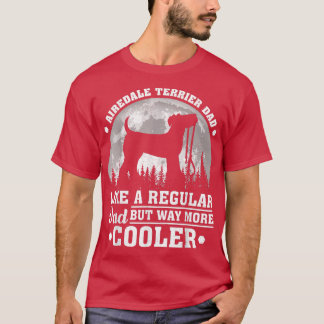 Manar Funny Airedale Terrier Pappa som ett reguljä T Shirt