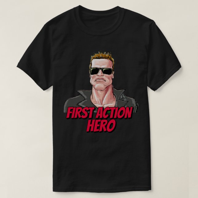 Manar Funny Arnold Schwarzenegger Parody T-Shirt (Design framsida)