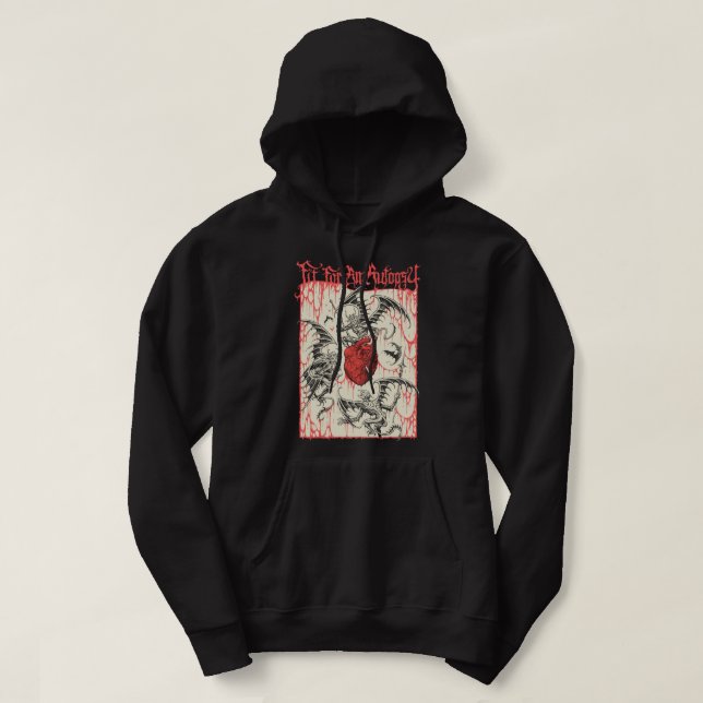 Manar Funny Australian Thy Art Deathcore is Murder Hoodie (Design framsida)