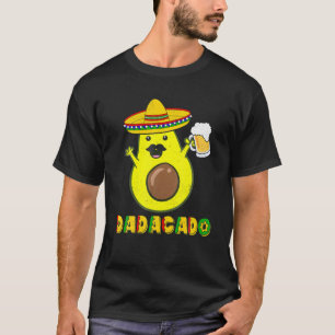 Manar Funny Avocado Pappa Vegan Guacamole Dadacado T Shirt