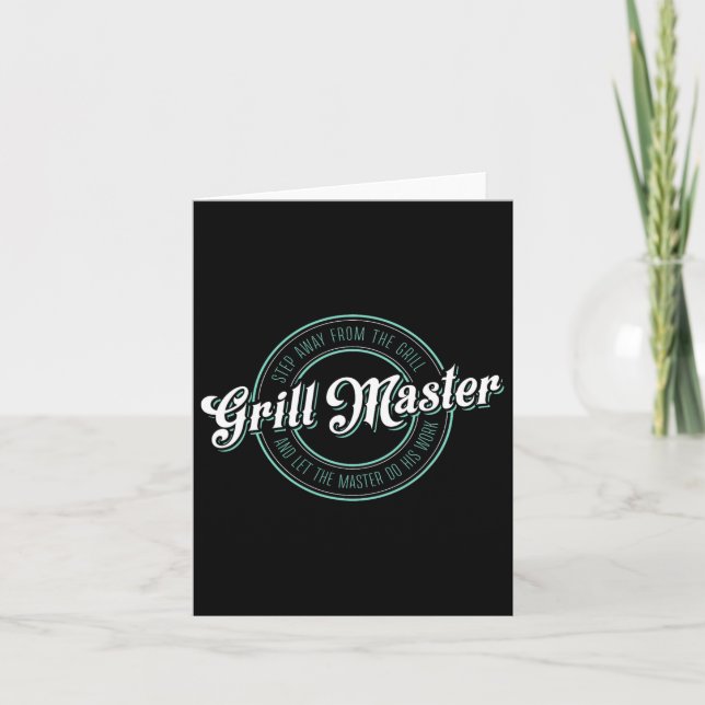 Manar Funny Bbq Grill Master Tee Kort (Framsida)