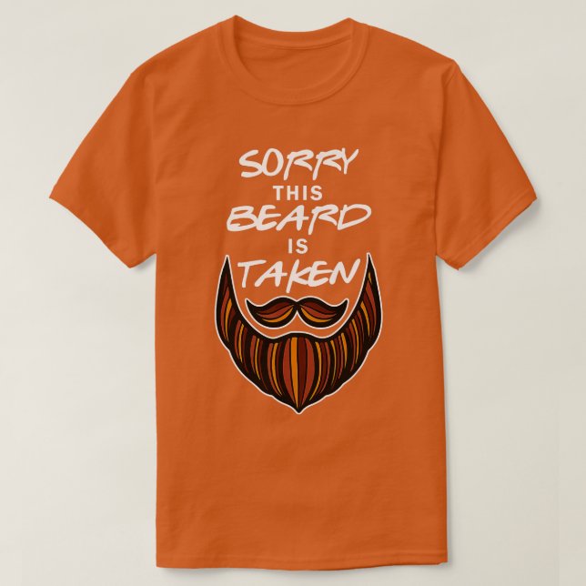 Manar Funny Beard. Ett par beklagar att hans skägg T Shirt (Design framsida)
