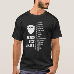 Manar Funny Beard, som mäter Verktyg Beard Length  T Shirt