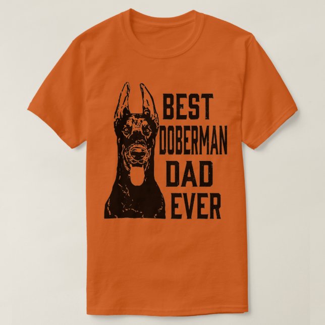 Manar Funny Best Doberman Hund Pappa Aldrig Fars d T Shirt (Design framsida)