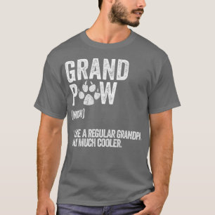 Manar Funny Best Hund Grandpa All Grandpaw Retro T Shirt