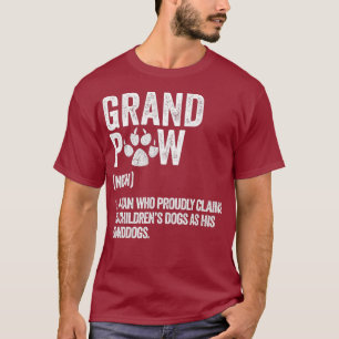 Manar Funny Best Hund Grandpa All Grandpaw Retro T Shirt