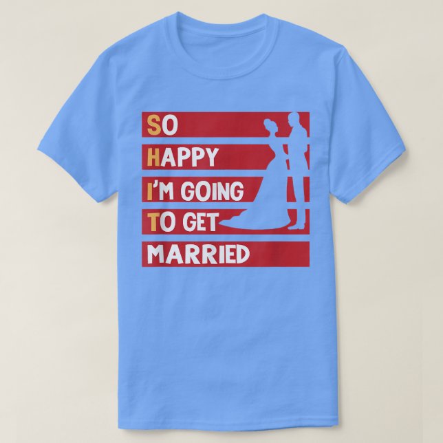 Manar Funny Bröllop Sarcastic Groom Bride Engageme T Shirt (Design framsida)