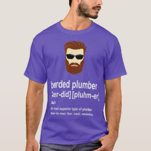 Manar Funny Brown Beard Plumber Gift för manar So T Shirt