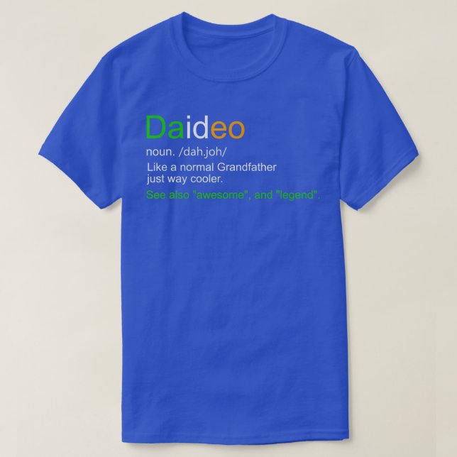 Manar Funny Daideo Ireland Grandfather Defi T Shirt (Design framsida)