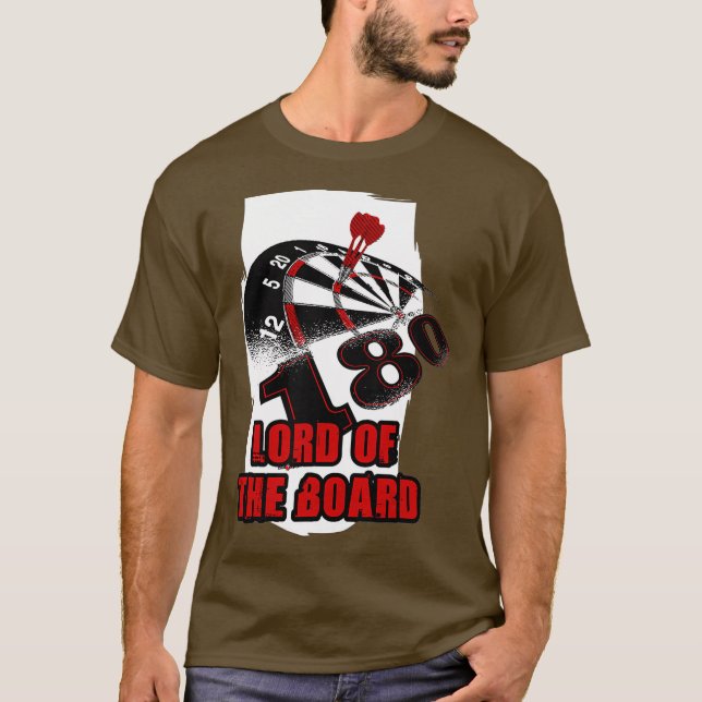Manar Funny dart ord med dartboard for dart T Shirt (Framsida)