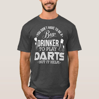 Manar Funny Darts Player Beer Drinker Design T Shirt