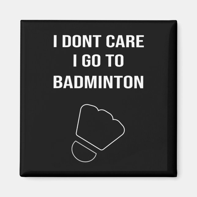 Manar Funny Dminton Gift Shuttle Player som säger Magnet (Framsidan)