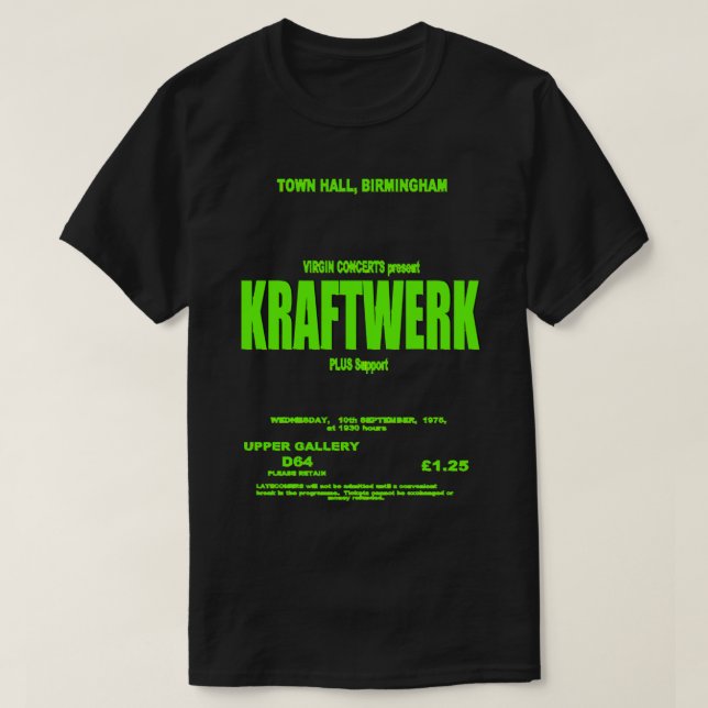 Manar Funny Electronic Kraftwerk Music Gifts for M T Shirt (Design framsida)