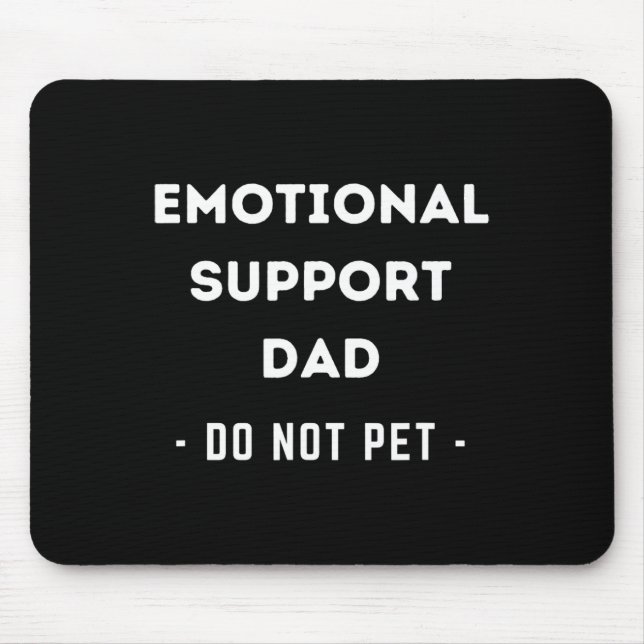 Manar Funny Emotional Support Pappa Hundägare Musmatta (Framsidan)