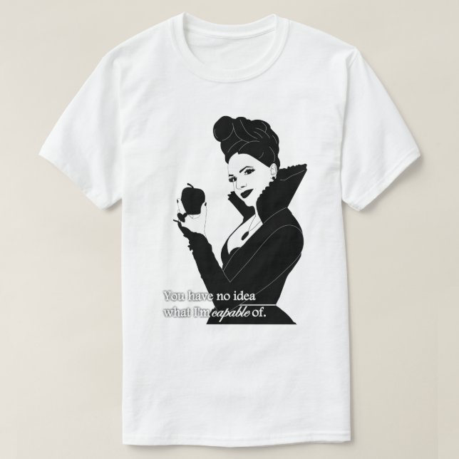 Manar Funny Evil Queen Quote T Shirt (Design framsida)