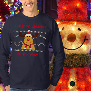 Manar Funny Exdoor Ljus jul T Shirt