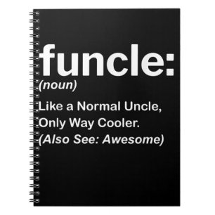 Manar Funny farbror Shirt Manar Funcle Definition Anteckningsbok
