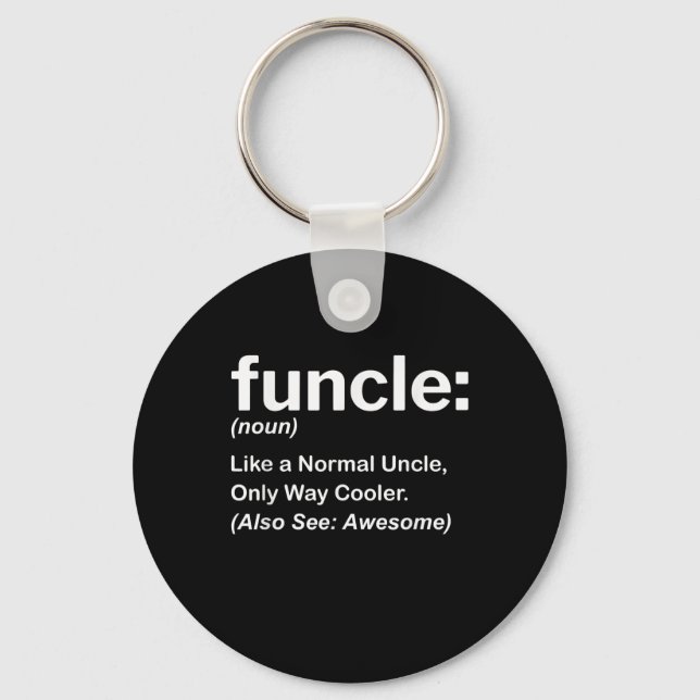 Manar Funny farbror Shirt Manar Funcle Definition  Nyckelring (Framsida)
