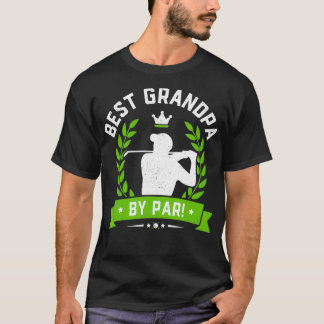 Manar Funny Fars dag Best Grandpa by Par Golf T Shirt