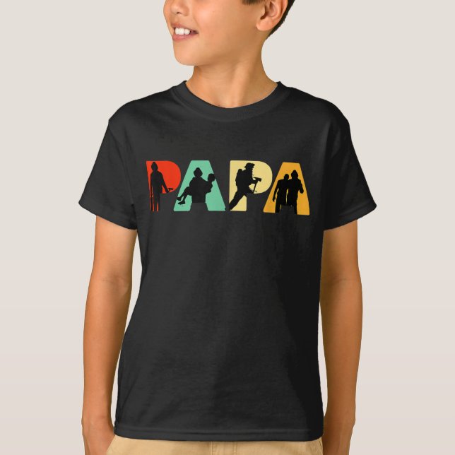 Manar Funny Fars dag Gift |Funny Firefighter Pappa T Shirt (Framsida)