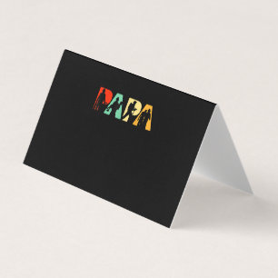 Manar Funny Fars dag Gift Funny Firefighter Pappa Visitkort
