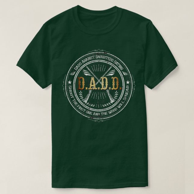 Manar Funny Fars dag Pappor mot döttrar Da T Shirt (Design framsida)