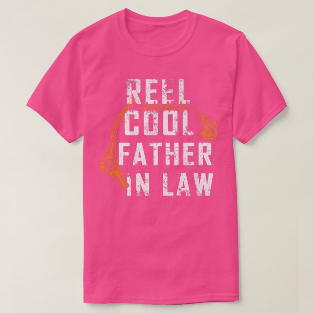 Manar Funny Fars dag Reel Coola Far i Law Fis T Shirt (Design framsida)