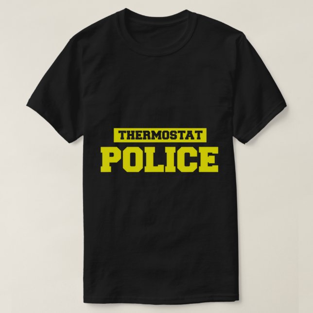 Manar Funny Fars dag Shirt - Thermostatpolisen T Shirt (Design framsida)