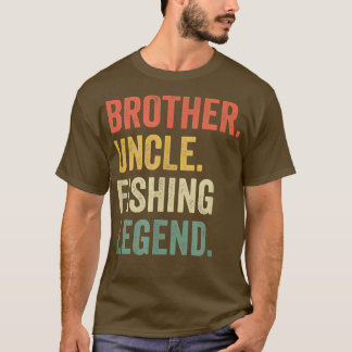 Manar Funny Fisherman Brother farbror Fishing Lege T Shirt