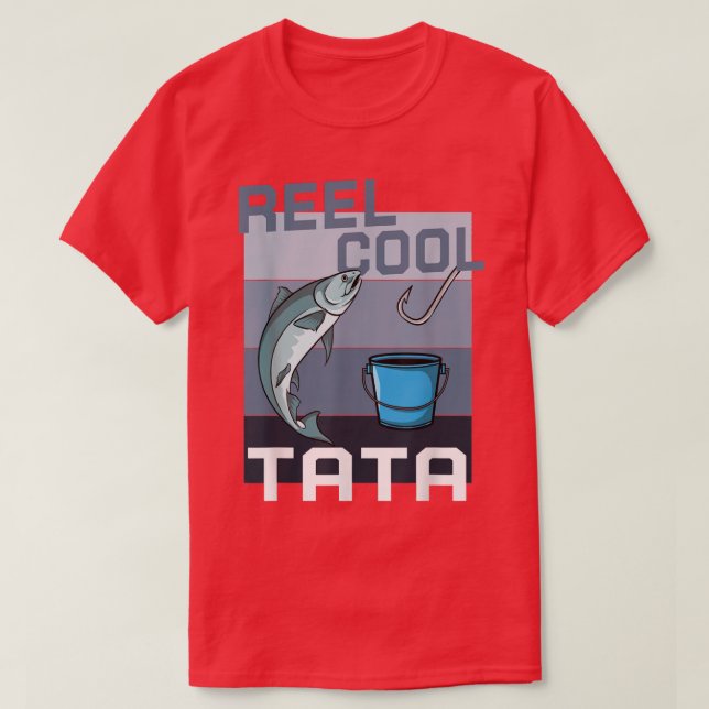 Manar Funny Fishing Reel Coola Tata Fars dag  T Shirt (Design framsida)